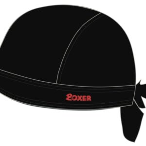 Black Skull Cap with Boxer Embroidery Logo