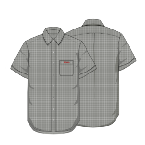 Mens Short Sleeved Checked Shirt