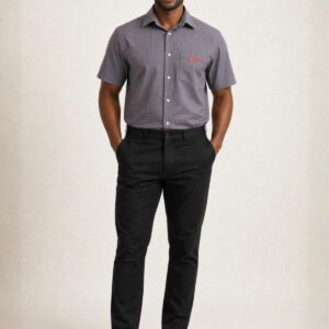 Mens Black Chino Trousers